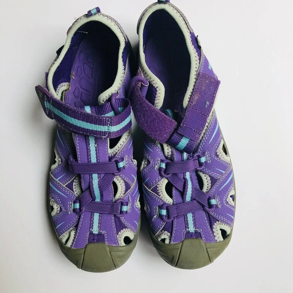 Merrell A select Hidro Fresh Sandals Youth Size 4M Purple/Blue/Gray Teal Closet